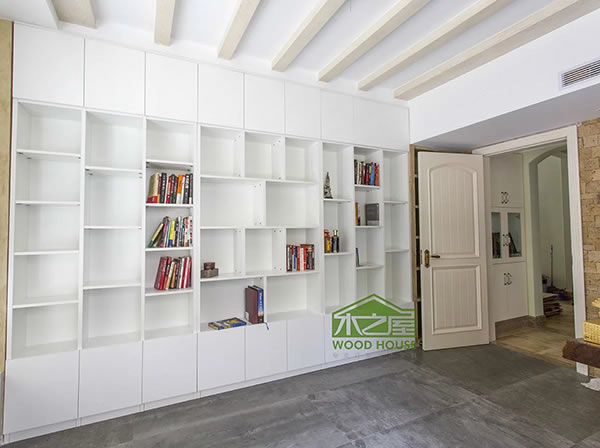 定制整体书柜_定制书柜